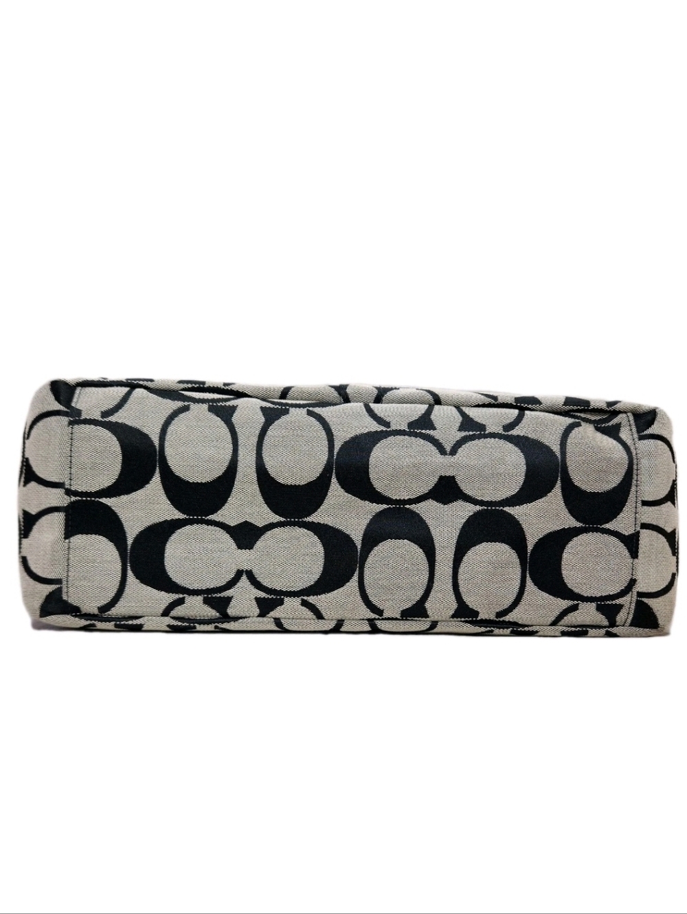 COACH Signature C Jacquard Tote Black Gray Baby Diaper Bag B1076-F13802 - Picture 7 of 16